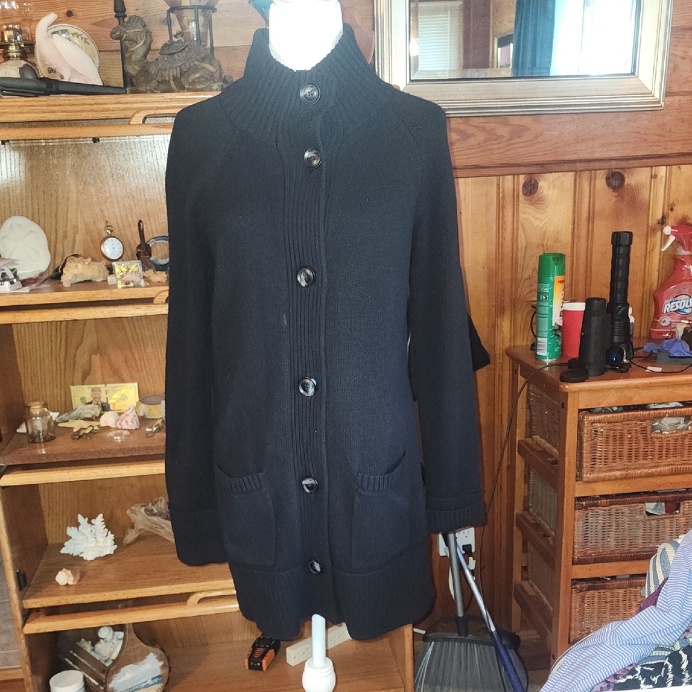 Eddie Bauer Black Knit Sweater